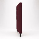 Ver imagem 6 de Cabeceira Estofada Moderna para Quarto Cama Box Casal 140 cm Florem Suede Bordô