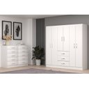 Ver imagem 1 de Conjunto Modulado de Quarto com Guarda-Roupa Sevilha e Cômoda Marbela