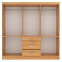 Ver imagem 5 de Conjunto Modulado de Quarto com Guarda-Roupa Sevilha e Cômoda Marbela Amarelo/Cinnamomo