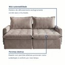 Ver imagem 4 de Sofá Cama Reclinável 260cm Sevilha