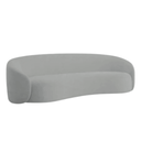 Ver imagem 2 de Sofá 3 Lugares Orgânico Luxo Recepção Sala de Estar e Tv Amore 200cm Bouclé Cinza- Mabe Magazine