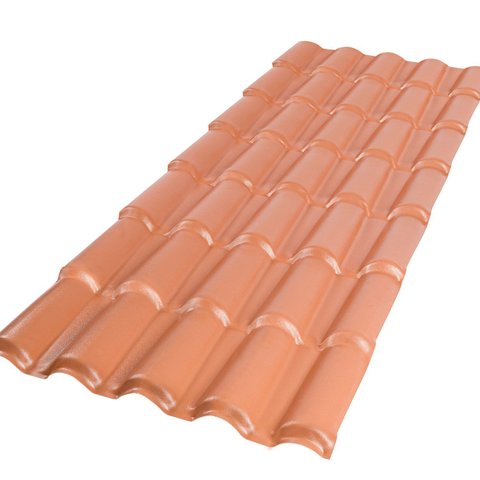 Telha Colonial PVC 3,28X0,86X1,7 mm 5 Ondas Afort