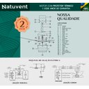 Ver imagem 6 de Ventilador de Teto Com Controle Remoto Natuvent Callis Led 3 Pás Madeira Imbuia 3000k Branco Quente
