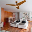 Ver imagem 4 de Ventilador de Teto Com Controle Remoto Natuvent Callis Led 3 Pás Madeira Imbuia 3000k Branco Quente