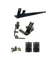Ver imagem 2 de Kit Porta Camarão 0,70x2,10m Primer Branco + Kit Celeiro Camarão Cantoneira Preto