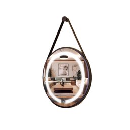 Espelho Redondo Iluminado 50cm com Alça Touch 2 Led Adnet Reduna - 3