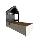 Ver imagem 2 de Cama Infantil Lara com Gavetas 157cm x 153cm Branco/Preto