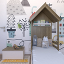 Ver imagem 4 de Cama Infantil Lara com Gavetas 157cm x 153cm Branco/Carvalho Mel