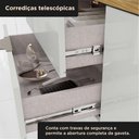 Ver mais imagens de Cozinha Compacta 5 Portas 2 Gavetas Sara Marrom/Marrocos/Off White