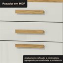 Ver imagem 4 de Cozinha Compacta 5 Portas 2 Gavetas Sara Marrom/Marrocos/Off White