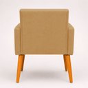 Ver imagem 2 de Poltrona Decorativa para Sala Recepção Consultório Suede Cores Pés Palito
