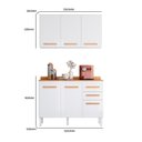 Ver imagem 4 de Armario para Cozinha Modulada 2 Peças com Balcão com Tampo e Armário Aéreo Amore Branco