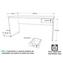 Ver imagem 4 de Mesa para Computador Gamer 1 Gaveta 160x60 Cm