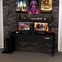 Ver imagem 1 de Mesa para Computador Gamer 1 Gaveta 160x60 Cm