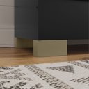 Ver mais imagens de Armário Multiuso com Chave 2 Portas Luna Black 180x63cm
