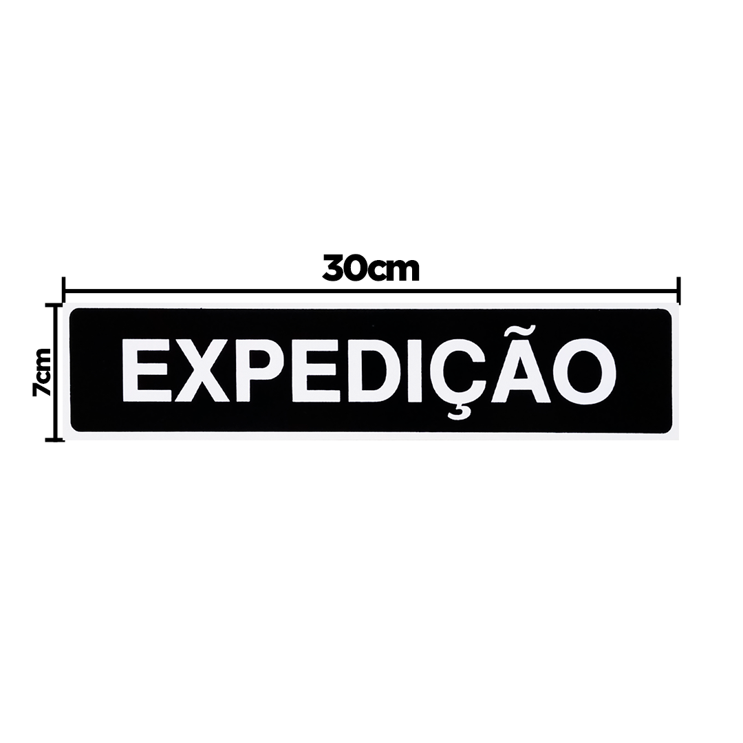 Combo 10 Placas De Sinalização Expedição 30x7 Acesso - A-417/1 F9e - 2