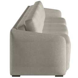 Sofá Cama para Sala de Estar 3 Lugares 246cm Montserrat K01 Bouclê Bege - Lyam Decor - 8