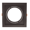 Ver imagem 1 de Spot Quadrado de Embutir Recuado Preto P/ar111-pot Max 20w