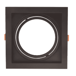 Spot Quadrado de Embutir Recuado Preto P/ar111-pot Max 20w - 1