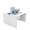 Ver imagem 3 de Estação Trabalho Plataforma 120x60 2 Lugares com 2 Gavetas