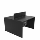 Ver imagem 4 de Estação Trabalho Plataforma 120x60 Cm 2 Lugares com 2 Gavetas