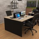 Ver imagem 1 de Estação Trabalho Plataforma 120x60 2 Lugares com 2 Gavetas