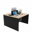 Ver imagem 3 de Estação Trabalho Plataforma 120x60 2 Lugares com 2 Gavetas