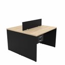 Ver imagem 4 de Estação Trabalho Plataforma 120x60 2 Lugares com 2 Gavetas