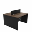 Ver imagem 4 de Estação Trabalho Plataforma 120x60 2 Lugares com 2 Gavetas