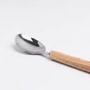 Ver imagem 2 de Colher de Sopa Aço Inox com Cabo de Plástico Amadeirado 6 Peças - Hauskraft