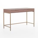 Ver imagem 3 de Escrivaninha Penteadeira Square 2 Gavetas 120 Cm X 48 Cm Rosa Blush