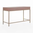 Ver imagem 5 de Escrivaninha Penteadeira Square 2 Gavetas 120 Cm X 48 Cm Rosa Blush