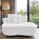 Ver imagem 1 de Namoradeira Sofá Feijão Suria Orgânica Couro Branco