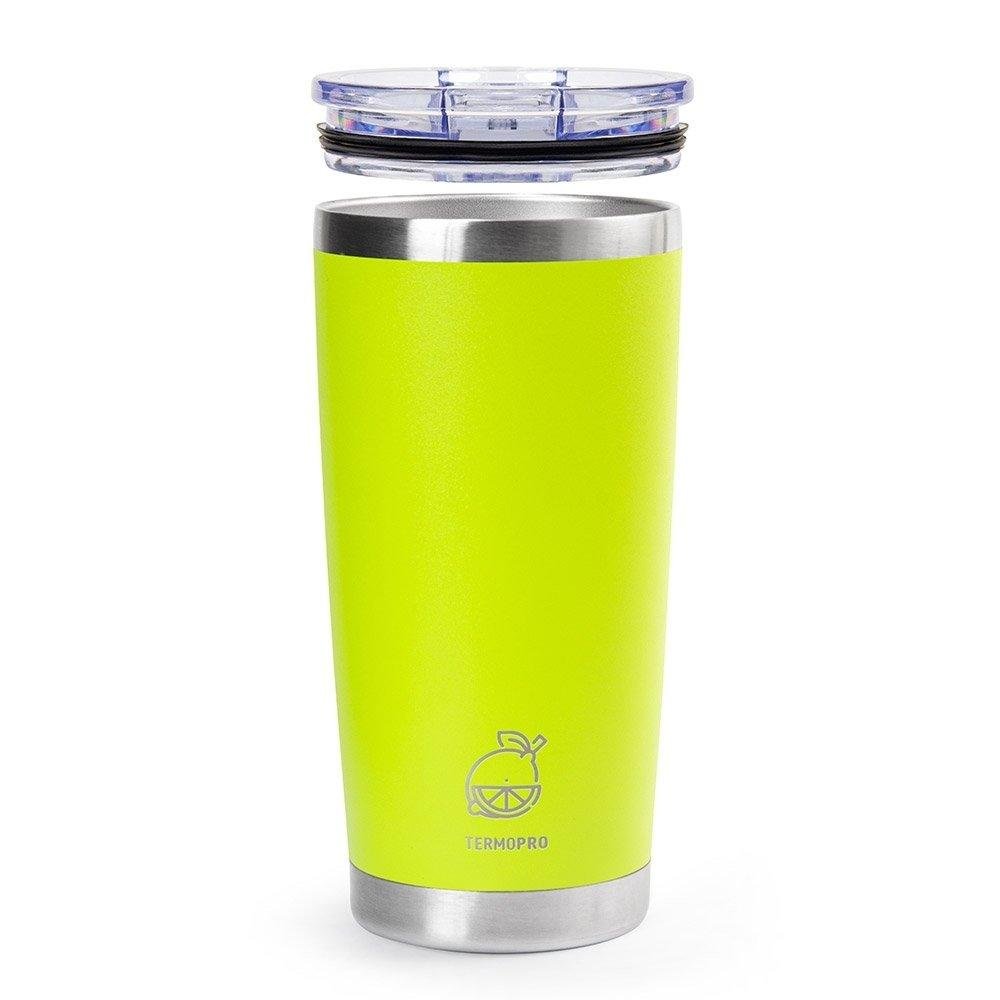 Copo Térmico para Caipirinha com Tampa Verde 600 Ml Termopro - 6