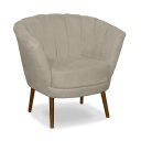 Ver imagem 4 de Kit 02 Poltrona Pétala Flor Decorativa Suede Bege