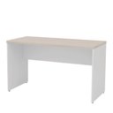Ver imagem 5 de Mesa de Escritório Escrivaninha Tampo 120cm Carvalho e Branco Bege