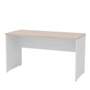Ver imagem 5 de Mesa de Escritório Escrivaninha Tampo 140cm Carvalho e Branco Bege
