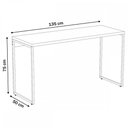 Ver imagem 3 de Mesa Escrivaninha Dynamica Carvalho Dark/Preto 11068 - Compace