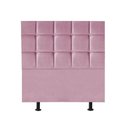 Ver imagem 1 de Cabeceira Estofada Cama Box Solteiro 100cm Espanha Suede Rosa Bebe- Mabe Magazine