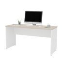 Ver imagem 3 de Mesa de Escritório Escrivaninha Tampo 160cm Carvalho e Branco Bege