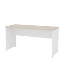 Ver imagem 4 de Mesa de Escritório Escrivaninha Tampo 160cm Carvalho e Branco Bege