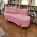 Ver mais imagens de Namoradeira Sofá Feijão Luna Orgânica Suede Rosa