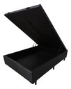 Ver imagem 4 de Cama Viuva Box Baú 128x188 - Suede - Preto