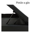 Ver imagem 5 de Cama Viuva Box Baú 128x188 - Suede - Preto