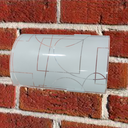 Ver imagem 4 de Arandela Moderna Solaris Calha Vidro Curvo Tema Geometrico