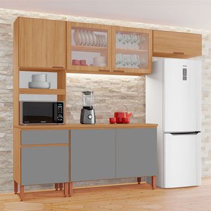Cozinha Completa Modulada Tuboarte Marta 100% Mdf com 7 Portas e 1 Gavetas