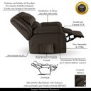 Ver imagem 4 de Poltrona do Papai Reclinável Melim Controle Power Elétrico Pu Marrom Fh1 - D'rossi