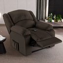 Ver imagem 7 de Poltrona do Papai Reclinável Melim Controle Power Elétrico Pu Marrom Fh1 - D'rossi