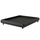 Ver imagem 1 de Cama Box King Nami Corano com Pés de Madeira Preto 210cm Nexta Casa