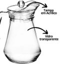 Ver imagem 5 de Jogo 2 Jarras de Vidro Flora com Tampa Acrílico 1,5 Litros - Tuut